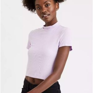 American Eagle  Mock Neck Baby T-Shirt